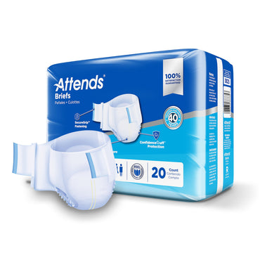 Attends® Advanced Unisex Adult Incontinence Brief Regular Disposable Heavy Absorbency (950224_BG)