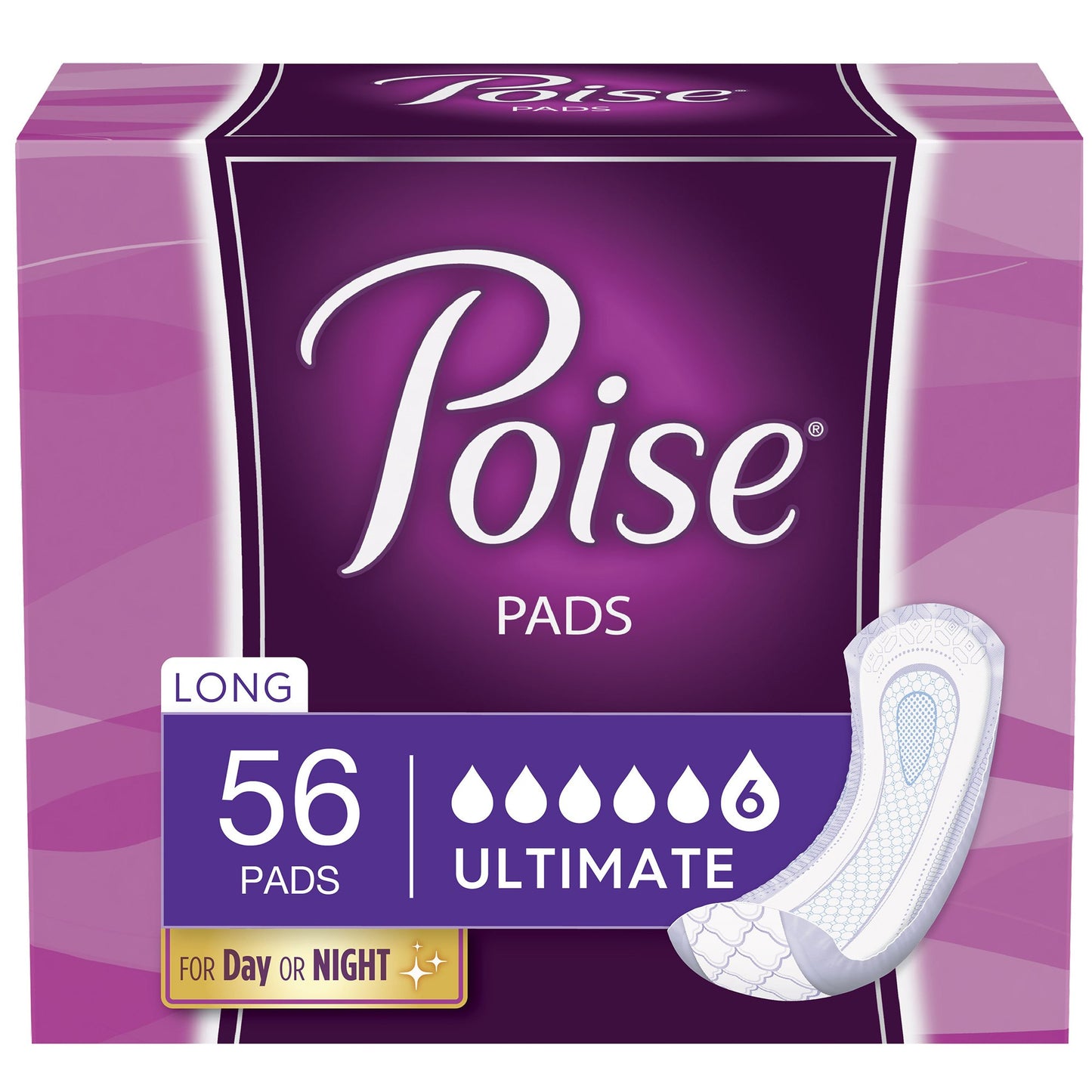 Poise® Fresh Protection™ Ultimate Bladder Control Pad 15.9 Inch Length Heavy Absorbency Sodium Polyacrylate Core One Size Fits Most (1160329_CS)