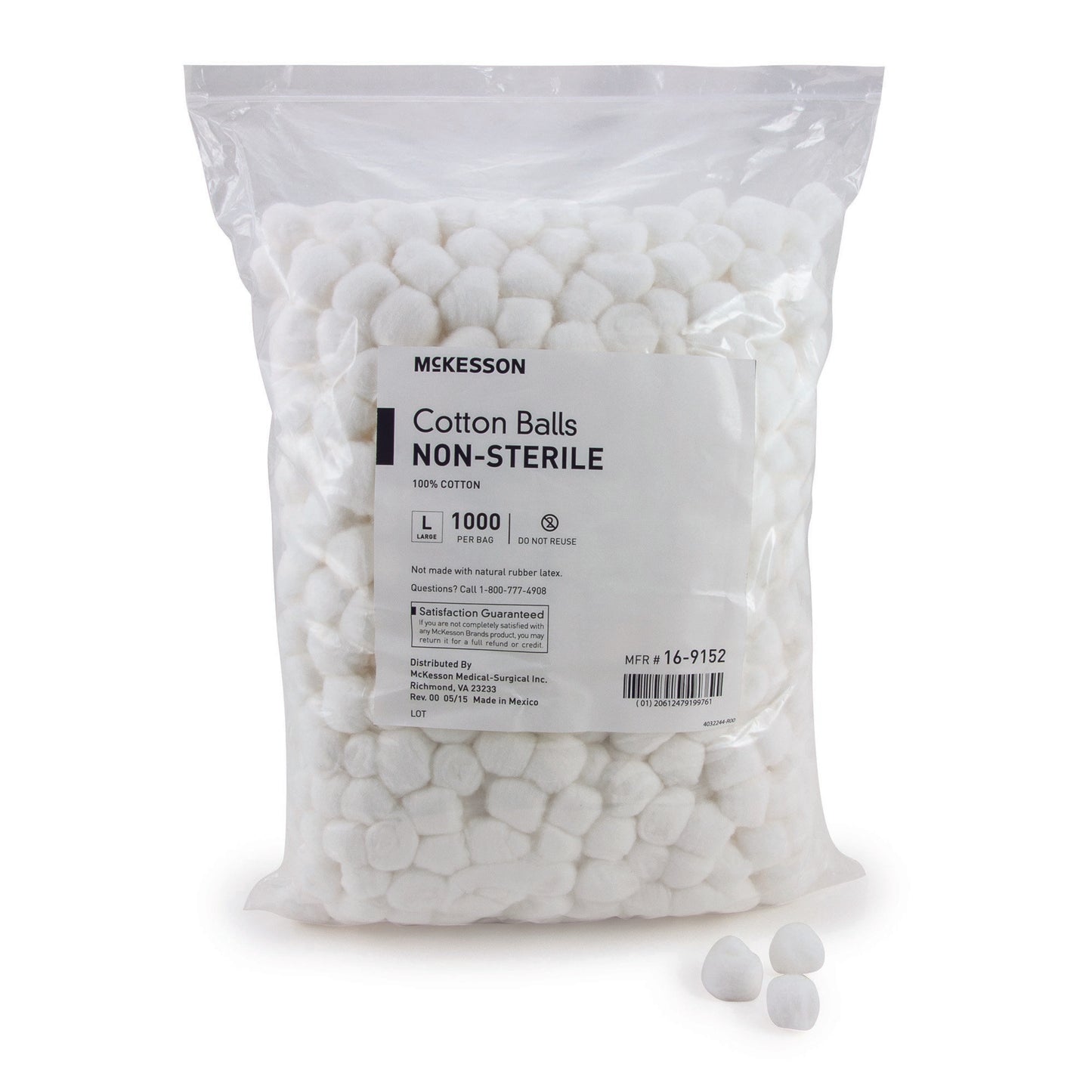 McKesson Cotton Ball Large NonSterile (980220_CS)