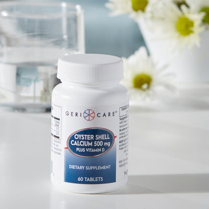 Geri-Care® Joint Health Supplement Oyster Shell 500 mg Strength Tablet 60 per Bottle (774605_CS)