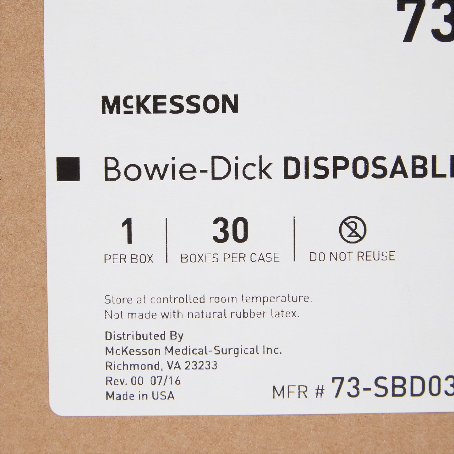 McKesson Sterilization Bowie-Dick Test Pack Steam (524874_EA)