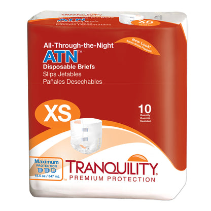 Tranquility® ATN Unisex Adult Incontinence Brief X-Small Disposable Heavy Absorbency (445129_CS)