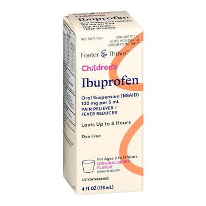 Foster & Thrive™ Children's Pain Relief 100 mg / 5 mL Strength Ibuprofen Oral Suspension 4 oz. (1238936_EA)