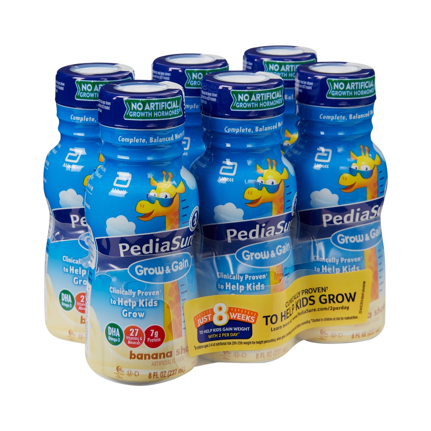 PediaSure® Grow & Gain Shake Pediatric Oral Supplement Banana Flavor 8 oz. Bottle Liquid Calories (764399_EA)