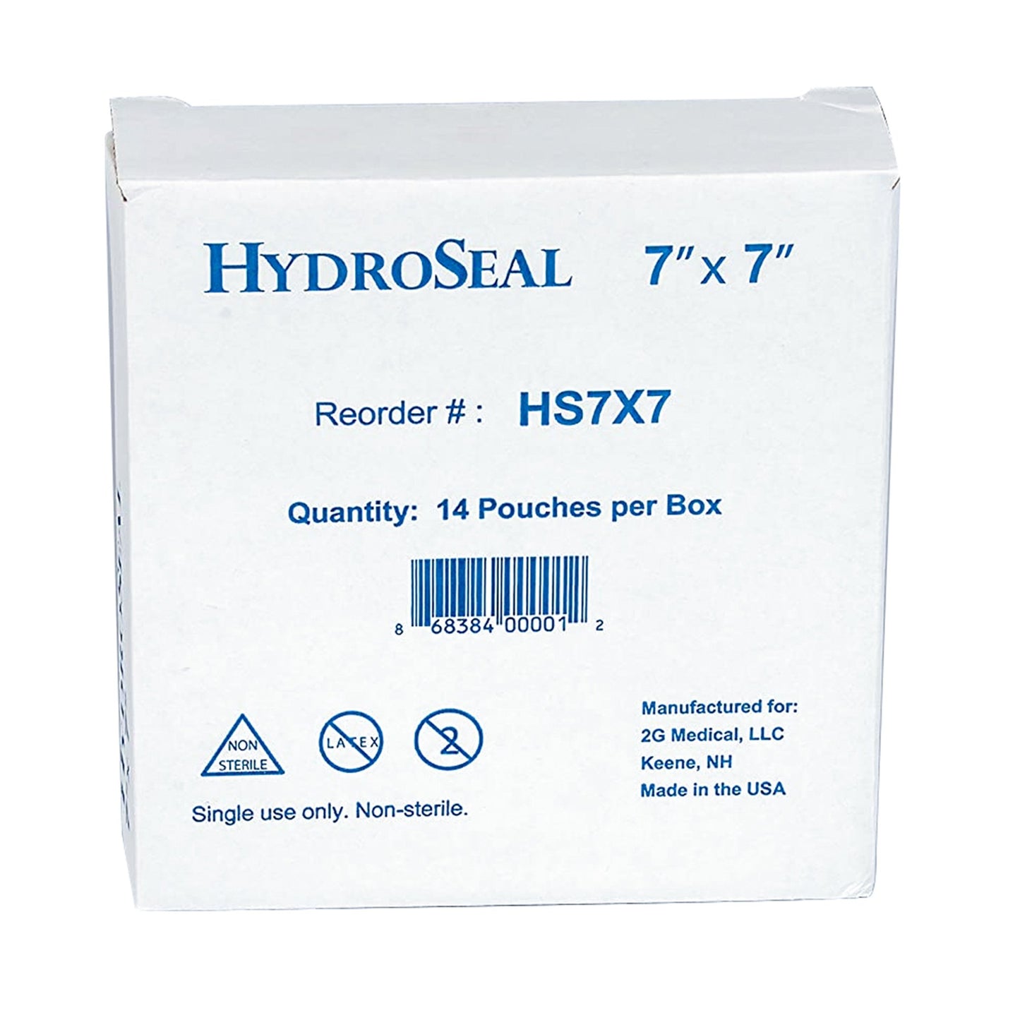 HydroSeal IV Site Barrier Protector 7 X 7 Inch Square NonSterile (1136591_CS)