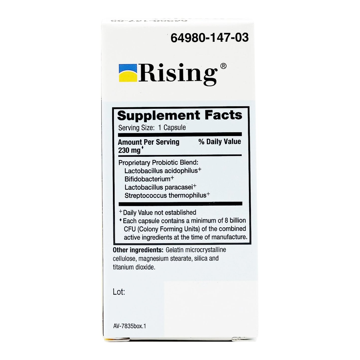 RisaQuad™ Probiotic Dietary Supplement 30 per Bottle Capsule (802669_BT)