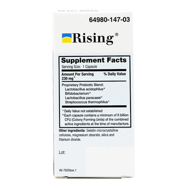 RisaQuad™ Probiotic Dietary Supplement 30 per Bottle Capsule (802669_BT)
