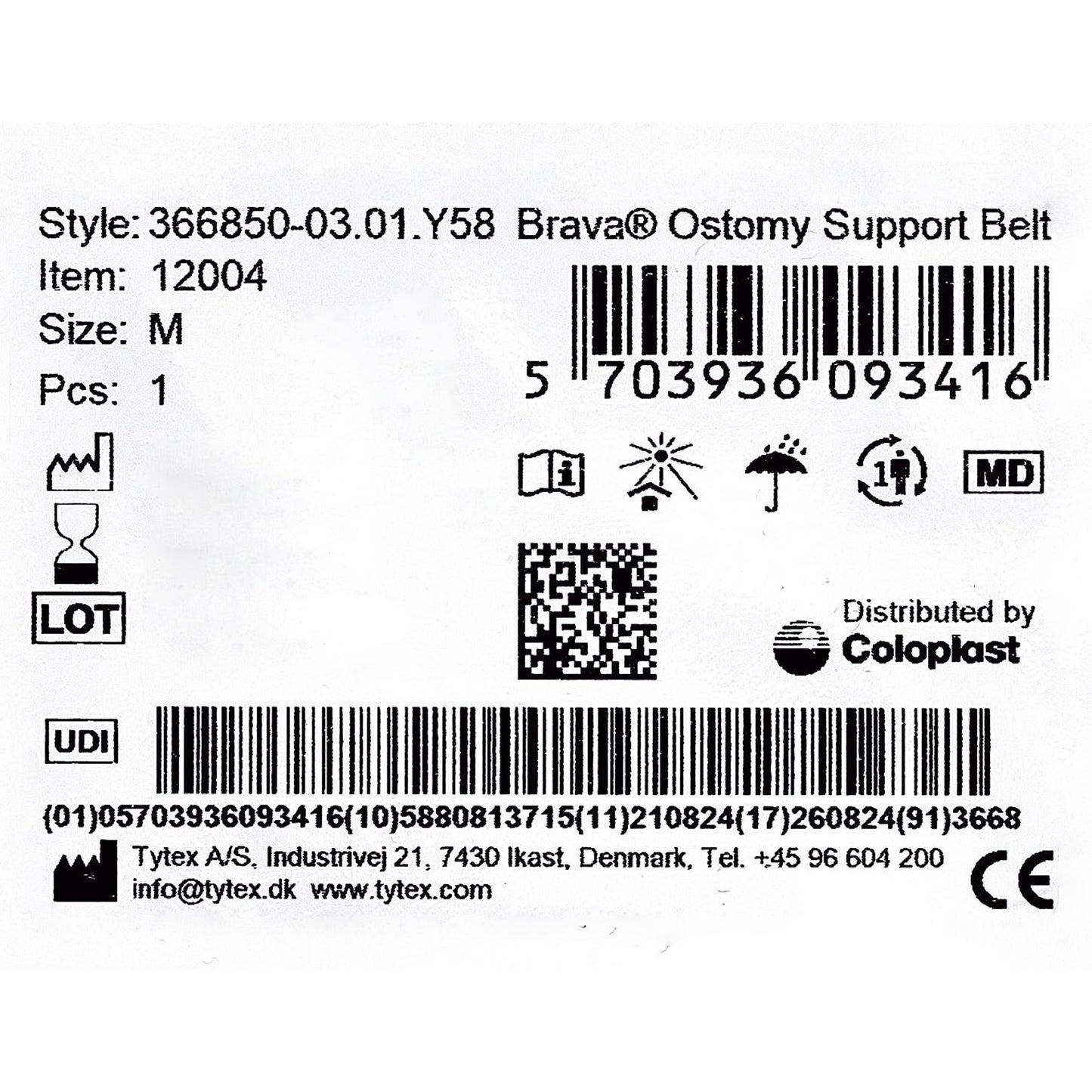 Brava® Ostomy Support Belt Medium (1124362_BX)