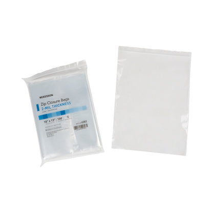 McKesson Reclosable Bag 10 X 13 Inch Polyethylene Clear Zipper Closure (864520_CS)