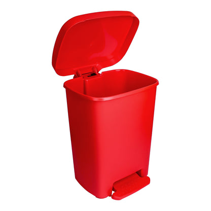 McKesson Trash Can 32 Quart / 8 gal. Red Plastic Rectangular (1223709_CS)