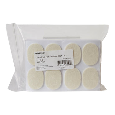 McKesson Pedi-Pad Foot Pad Size 104 Adhesive Foot (1111080_CS)