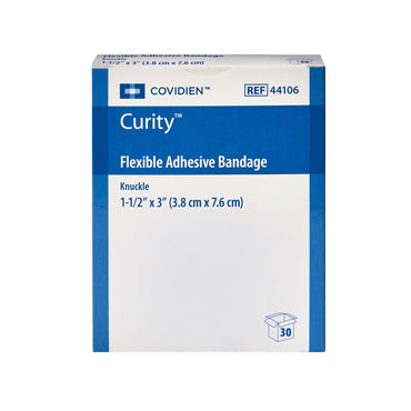 Curity™ Adhesive Strip 1-1/2 X 3 Inch Fabric Knuckle Tan Sterile (801923_CS)