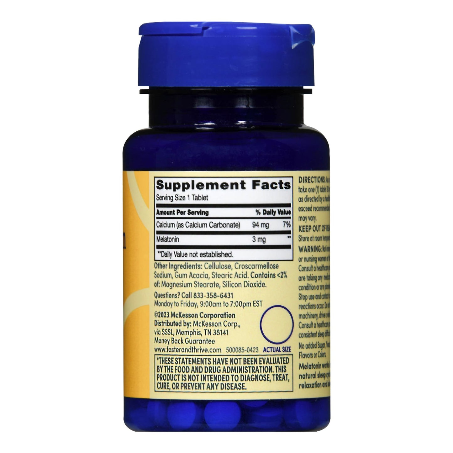 Foster & Thrive™ Natural Sleep Aid 120 per Bottle Tablet 3 mg Strength (1238890_BT)