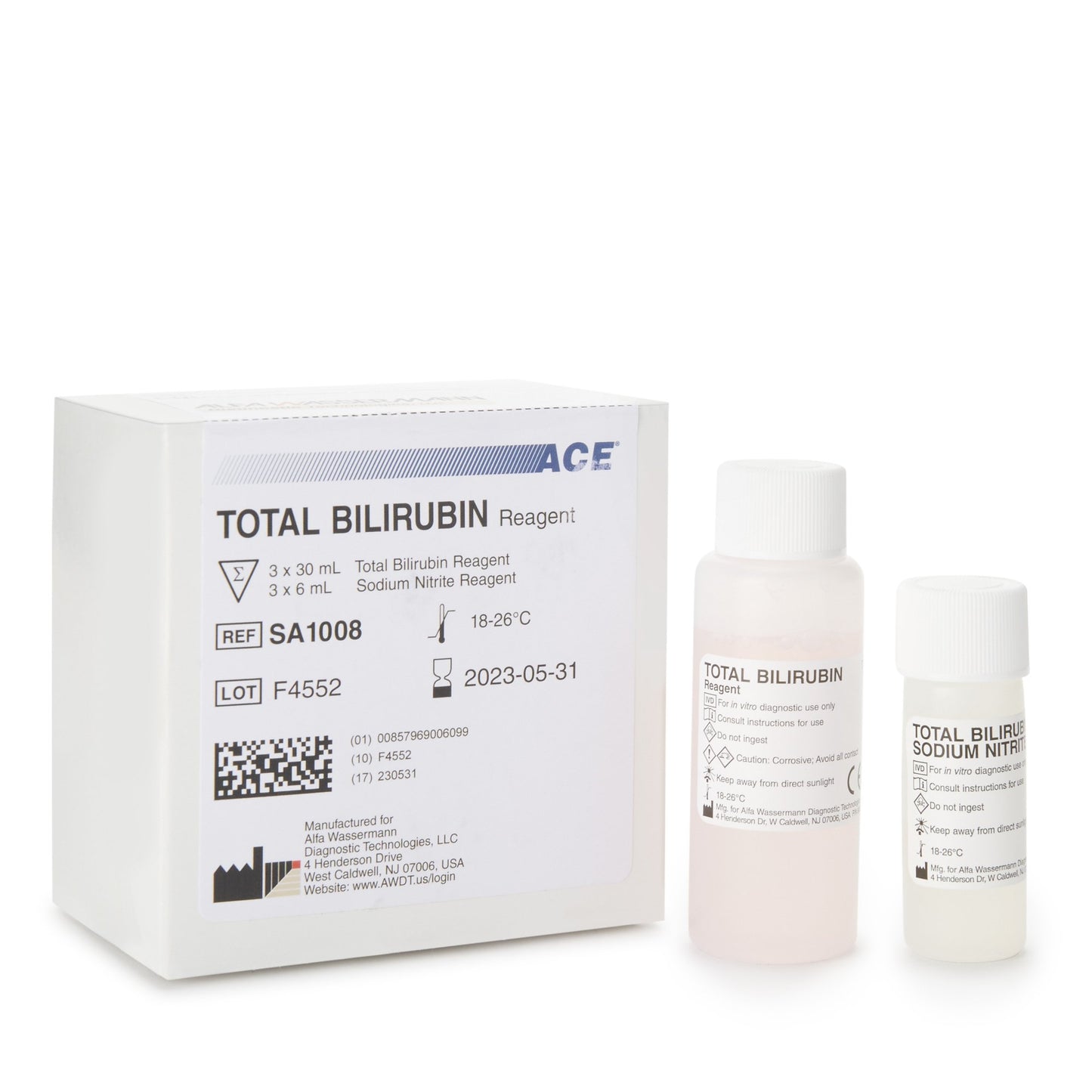 ACE® General Chemistry Reagent Total Bilirubin 300 Tests (293596_KT)