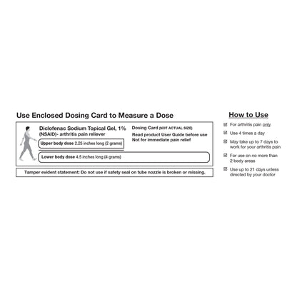 Geri-Care® Topical Pain Relief 1% Strength Diclofenac Sodium Topical Gel 100 Gram (1239065_CS)