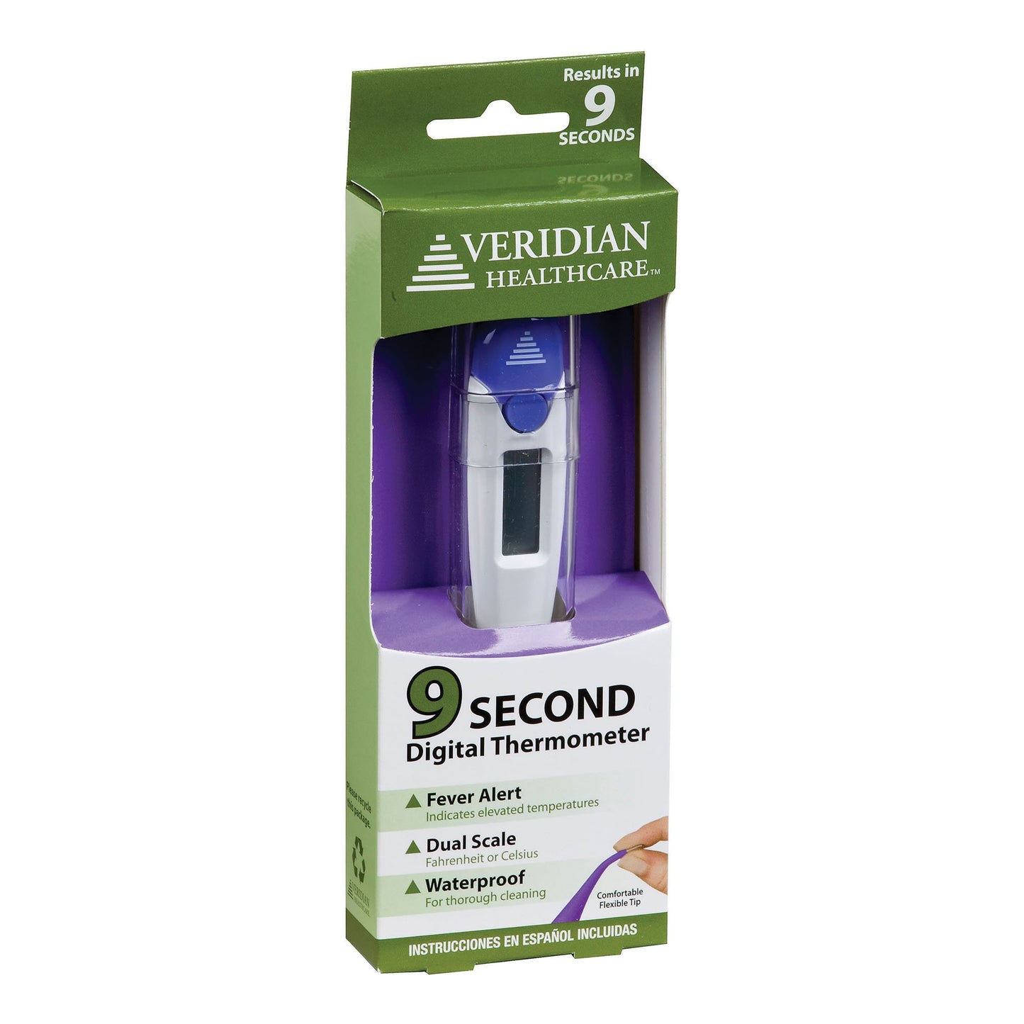 Veridian Digital Stick Thermometer Oral / Rectal / Axillary Probe Handheld (1231229_BX)