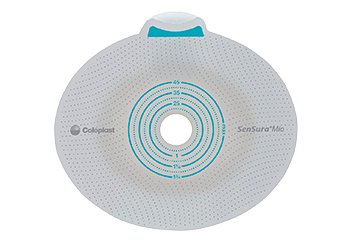 SenSura® Mio Click Ostomy Barrier Precut, Extended Wear Elastic Adhesive 60 mm Flange Blue Code System 1-3/4 Inch Opening (891234_BX)