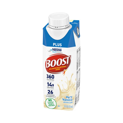 Boost Plus® Oral Supplement Very Vanilla Flavor Liquid 8 oz. Carton (1178526_EA)