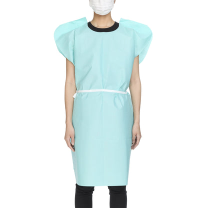 McKesson Patient Exam Gown One Size Fits Most Teal Disposable (224226_CS)