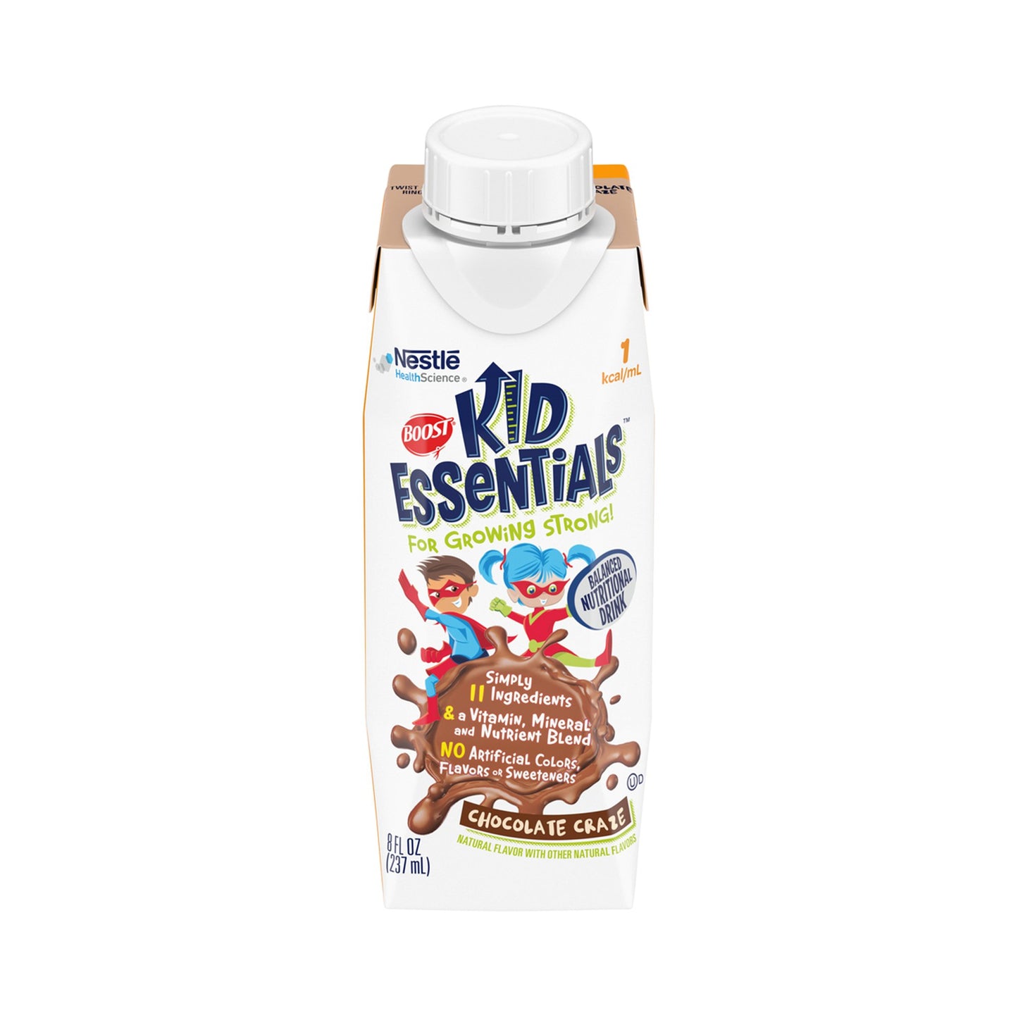Boost® Kid Essentials™ 1.0 Pediatric Oral Supplement Chocolate Craze Flavor 8 oz. Carton Liquid Vitamins / Minerals (1178506_EA)