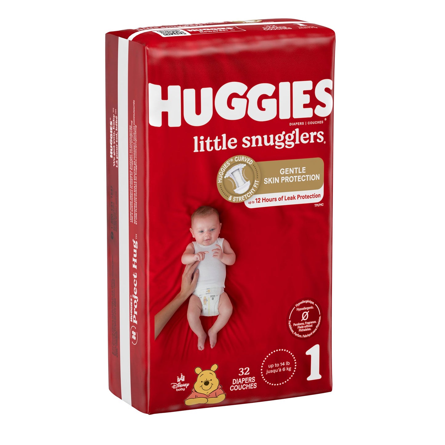 Huggies® Little Snugglers Unisex Baby Diaper Size 1 Disposable Heavy Absorbency (1128672_PK)