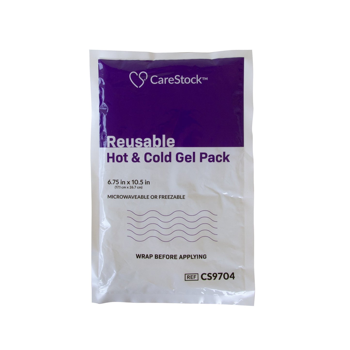 CareStock Hot / Cold Pack General Purpose Large 6-3/4 X 10-1/2 Inch Plastic / Gel Reusable (1247770_EA)