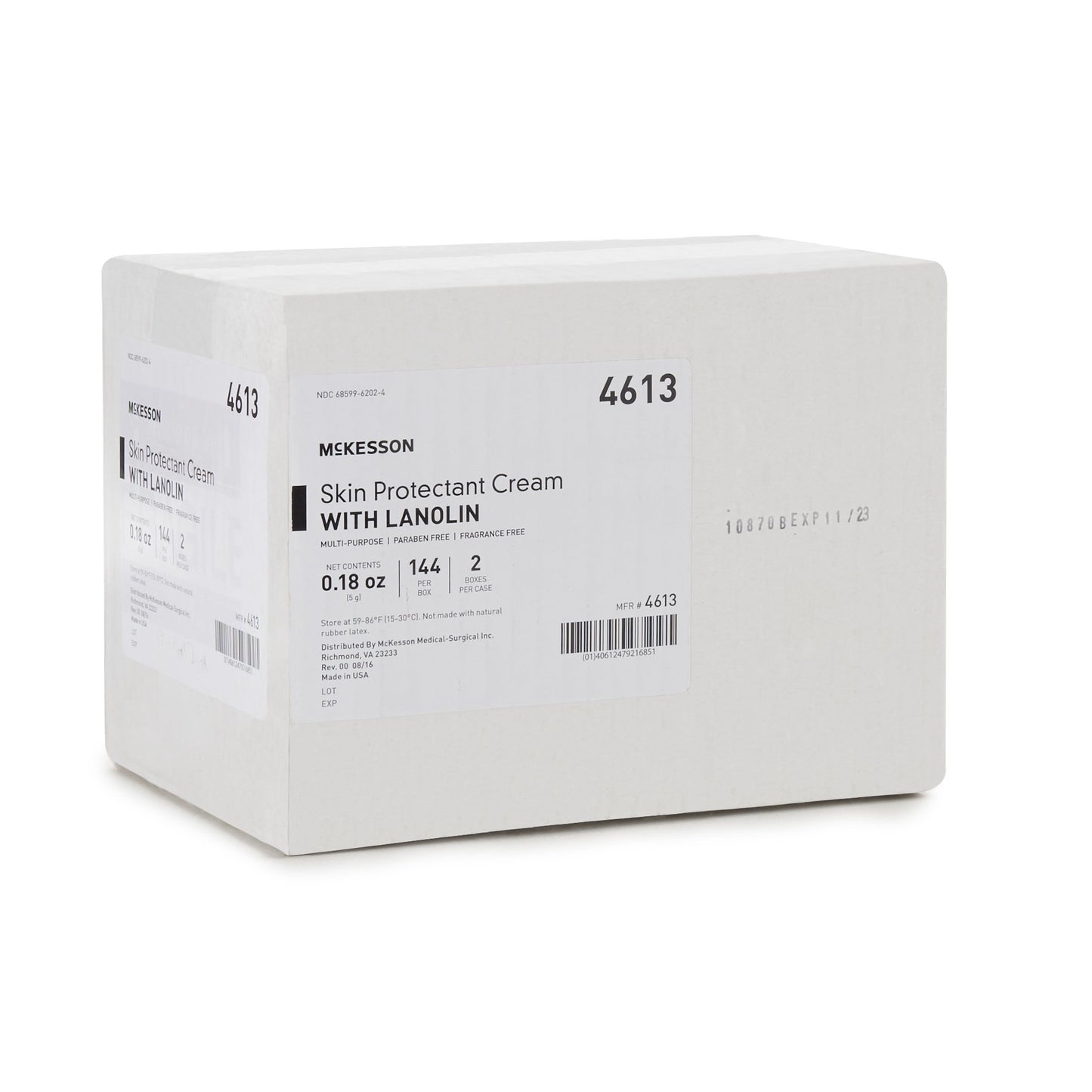 Mckesson Skin Protectant 5 Gram Individual Packet Unscented Cream (864707_EA)