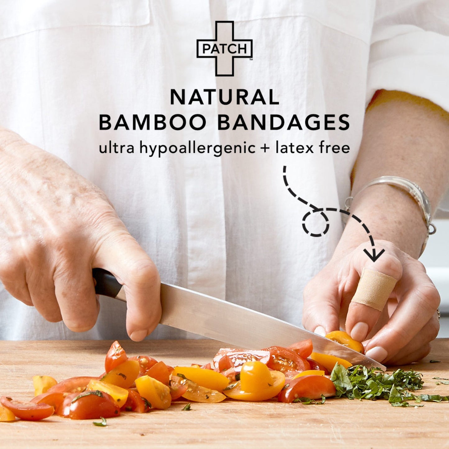 Patch™ Adhesive Strip 3/4 X 3 Inch Bamboo Rectangle Tan Sterile (1219439_TU)