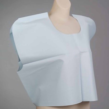 Tidi® Exam Cape Blue One Size Fits Most Front / Back Opening Without Closure Unisex Disposable (768787_CS)