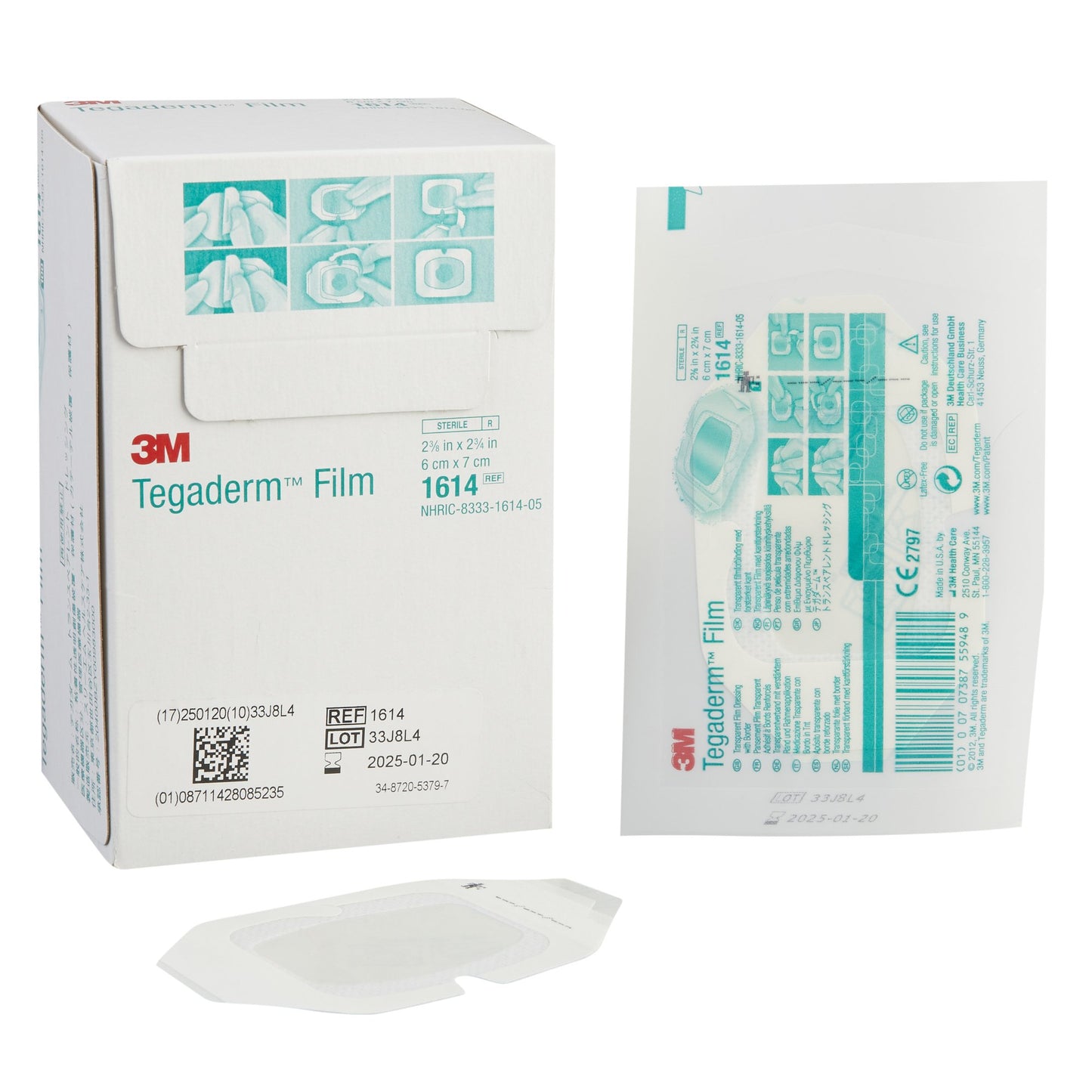 3M™ Tegaderm™ Transparent Film Dressing 2-3/8 X 2-3/4 Inch Frame Style Delivery Rectangle Sterile (468778_EA)