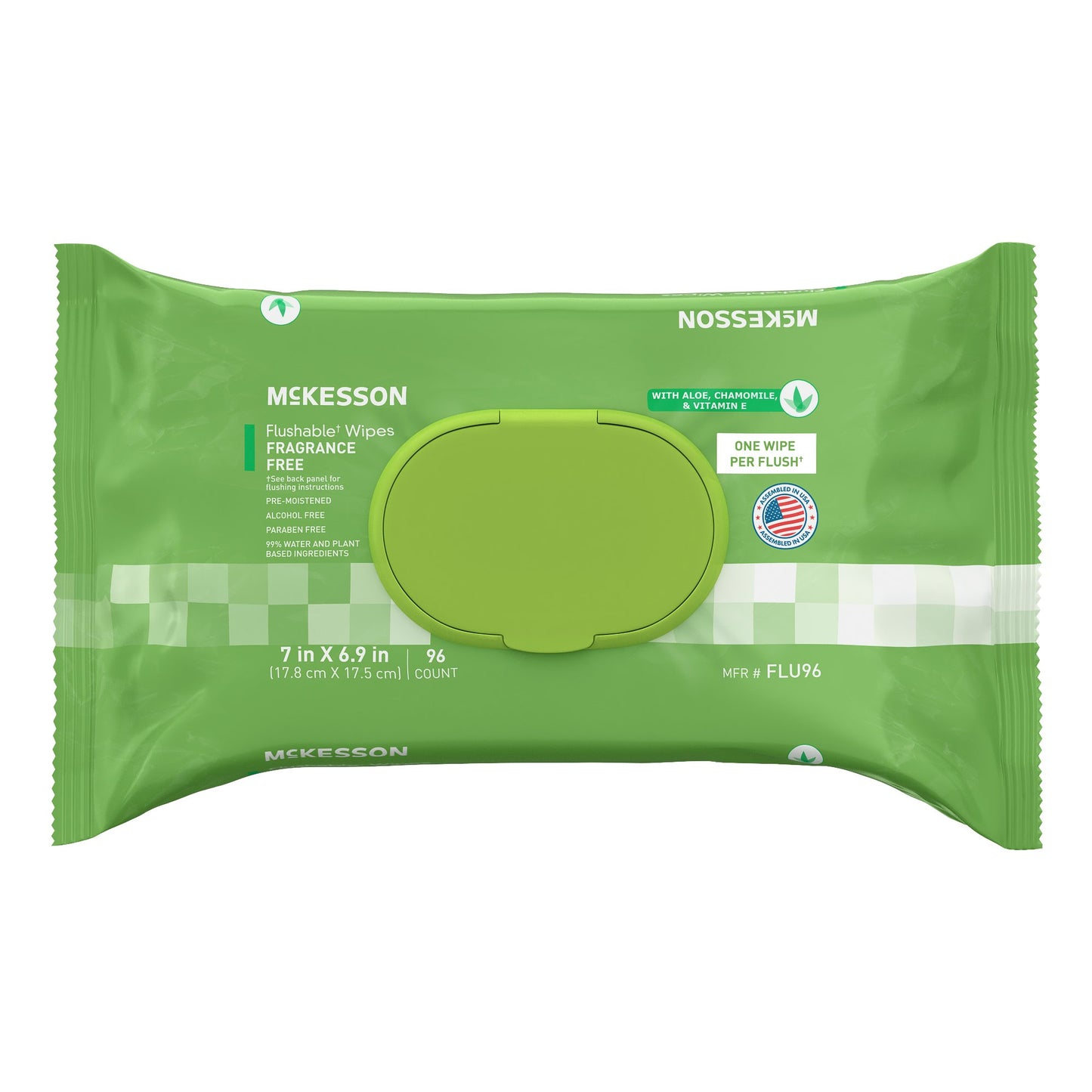 McKesson Flushable Personal Wipe Soft Pack Unscented 96 Count (1241751_PK)
