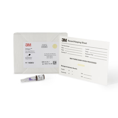Attest™ Super Rapid Readout Sterilization Indicator Challenge Pack Steam (852222_CS)