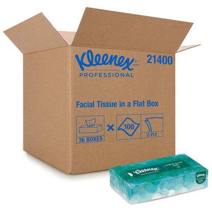 Kleenex® Facial Tissue White 8-1/5 X 8-2/5 Inch 100 Count (60594_CS)
