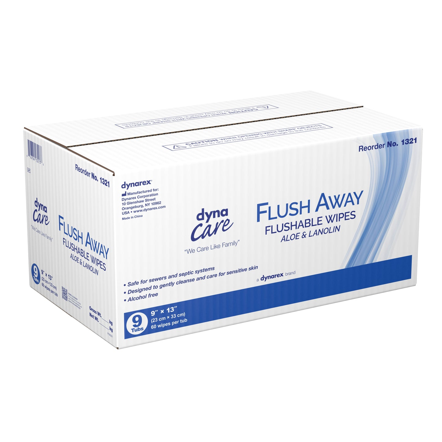 Flush Away Adult Flushable Personal Wipe Tub Scented 60 Count (867176_CS)
