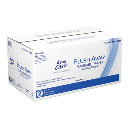 Flush Away Adult Flushable Personal Wipe Tub Scented 60 Count (867176_CS)