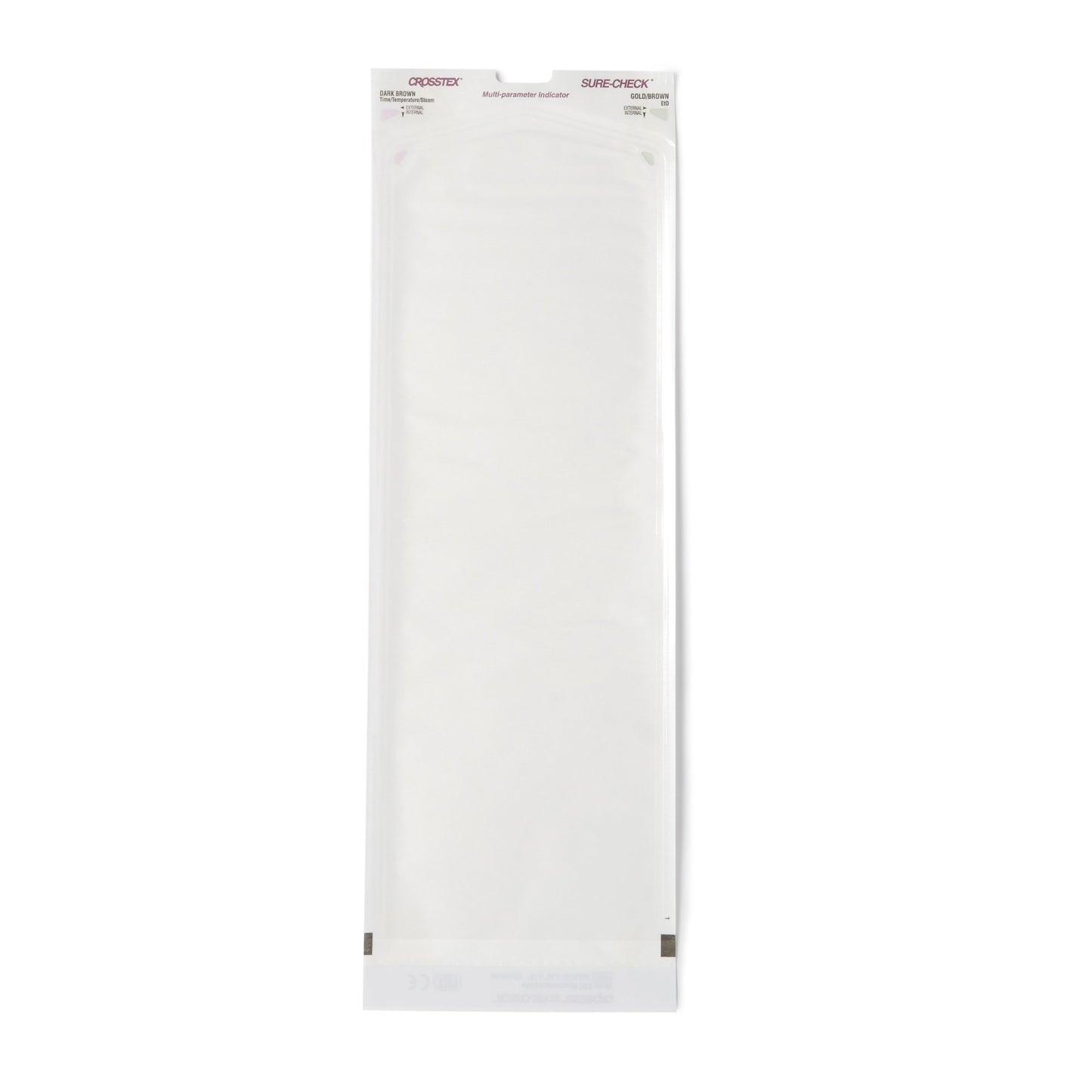 Sure-Check® Sterilization Pouch Ethylene Oxide (EO) Gas / Steam 5-1/4 X 15 Inch Transparent Self Seal Film (783383_BX)