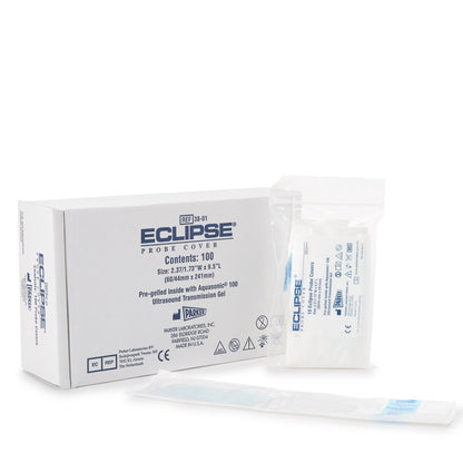 Eclipse® Ultrasound Probe Cover 2-1/2 Inch tapered to 1-3/4 X 9-1/2 Inch Polyisoprene NonSterile Tapered (316682_BX)