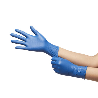 McKesson Confiderm® 6.8C Exam Glove Small NonSterile Nitrile Standard Cuff Length Textured Fingertips Blue Chemo Tested / Fentanyl Tested (1163939_BX)
