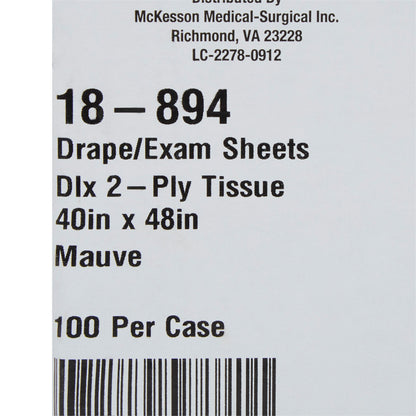 McKesson General Purpose Drape Physical Exam Drape 40 W X 48 L Inch NonSterile (180607_CS)
