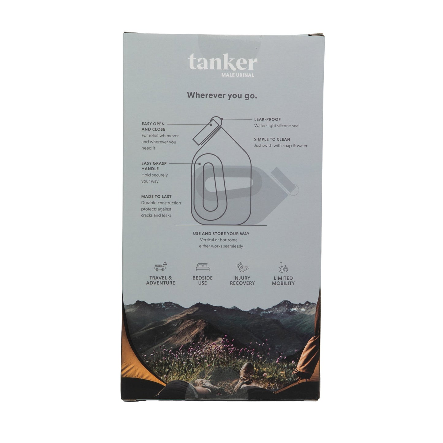 Tanker Male Urinal 44 oz. With Closure Single Patient Use (1254083_EA)