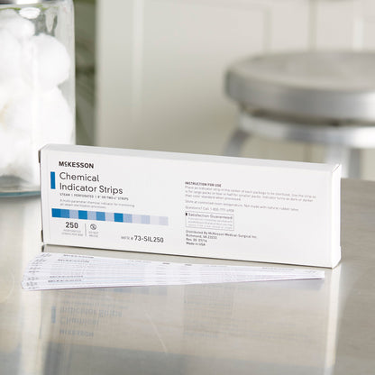 McKesson Sterilization Chemical Indicator Strip Steam 8 Inch Length (524534_CS)