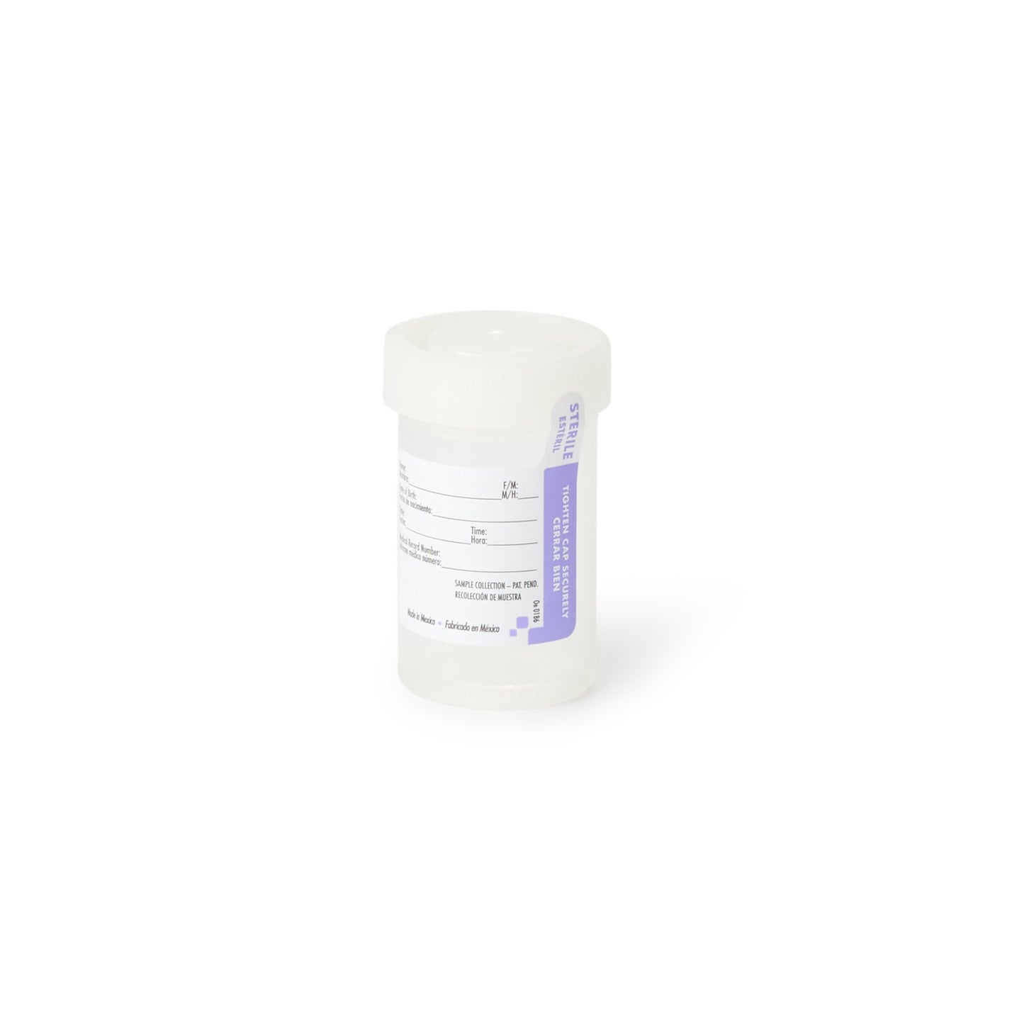 Tite-Rite™ Urine Specimen Container 53 mm Opening 90 mL (3 oz.) Screw Cap Patient Information Sterile (1062254_EA)