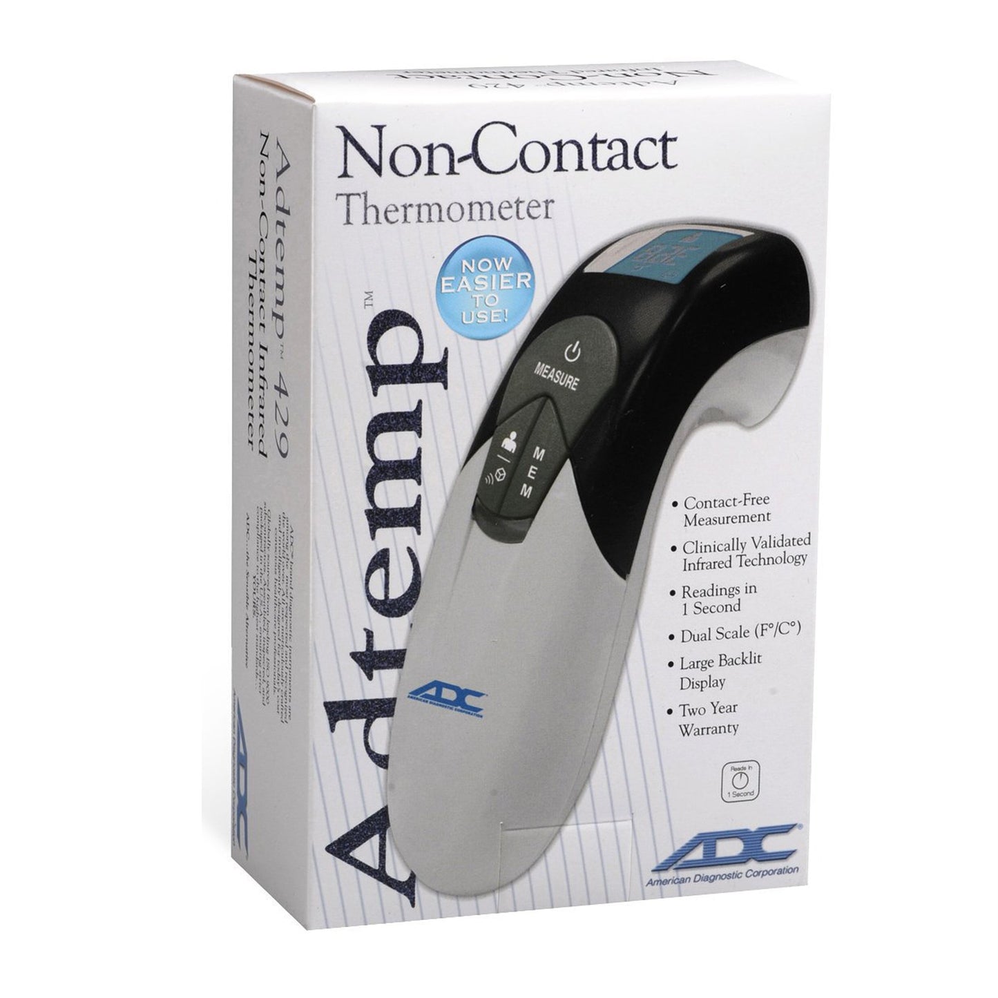 Adtemp™ Non-Contact Skin Surface Thermometer Infrared Skin Probe Handheld (1005872_EA)