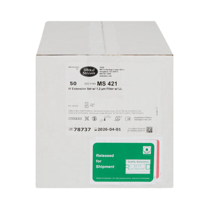 McKesson IV Extension Set Standard Bore 9 Inch Tubing 1.2 Micron Filter Sterile (1139237_CS)