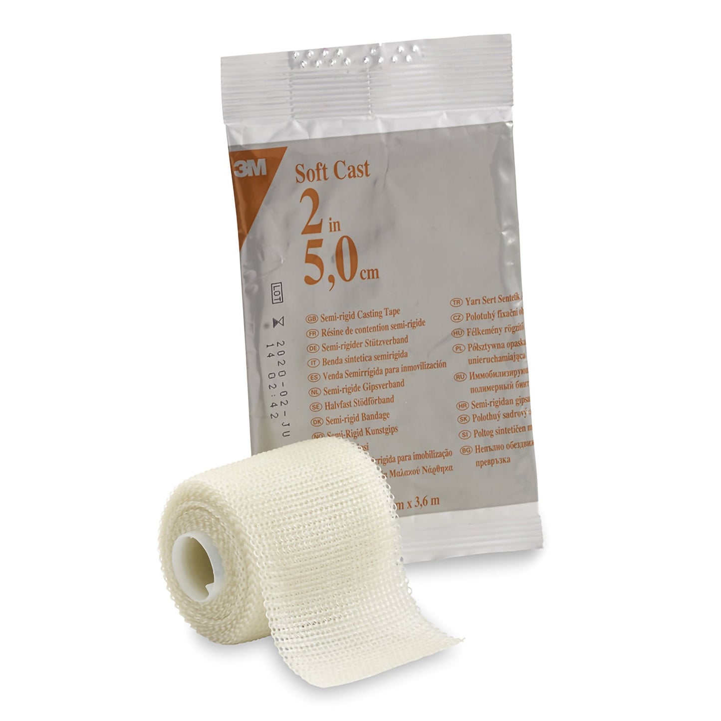 3M™ Scotchcast™ Soft Cast Cast Tape 2 Inch X 12 Foot Fiberglass White (1056752_CS)