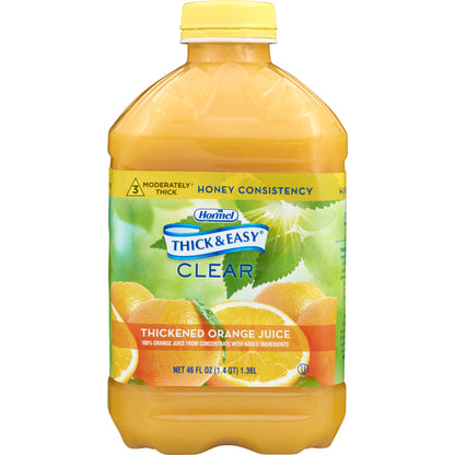 Thick & Easy® Thickened Beverage 46 oz. Bottle Orange Flavor Liquid IDDSI Level 3 Moderately Thick/Liquidized (797172_EA)