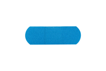 American® White Cross Metal Detectable Adhesive Strip 1 X 3 Inch Fabric Rectangle Blue Sterile (920146_BX)