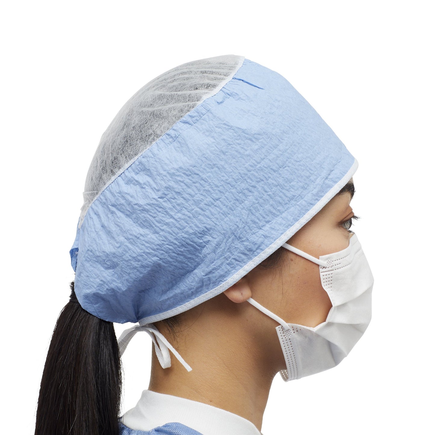 Cardinal Health™ Surgeon Cap One Size Fits Most Blue Tie Closure (237188_CT)