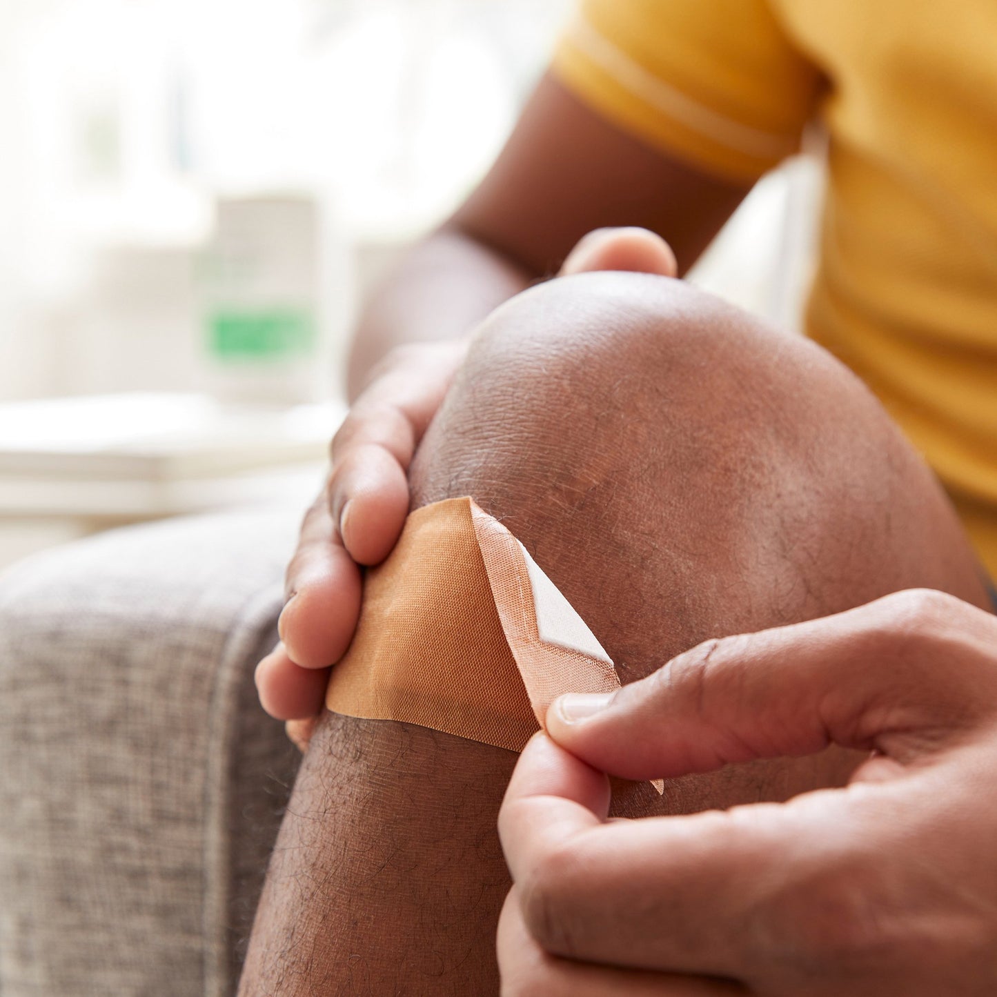 McKesson Adhesive Strip 2 X 4 Inch Fabric Rectangle Tan Sterile (514534_BX)