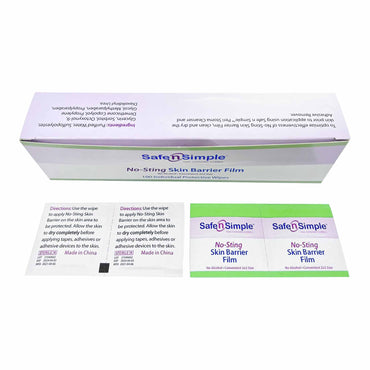 Safe N Simple™ No-Sting Skin Barrier Wipe 60% / 20% Strength Purified Water / Polyvinylpyrrolidone / Glycerin / Propylene Glycol Individual Packet Sterile (773689_BX)